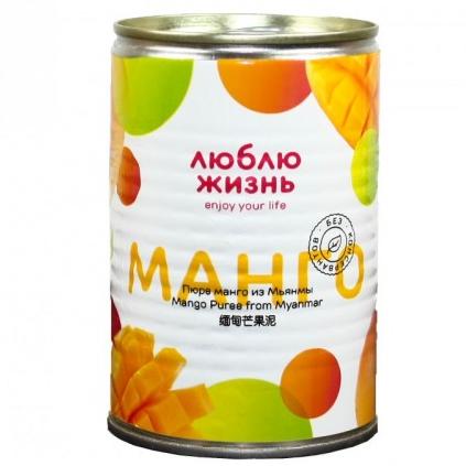 Манго из Мьянмы (пюре без сахара), 430 гр. 