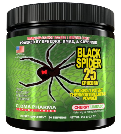 Предтренировочный комплекс Cloma Pharma Black Spider 210 гр.