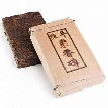 Пуэр в бамбуке (кирпич) 250 гр. (фаб. Чентай, Линцан, 2012 г.)