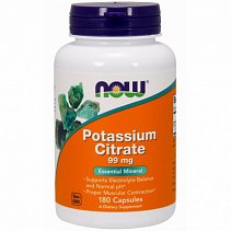 NOW Potassium Citrate 99 мг. 180 кап.