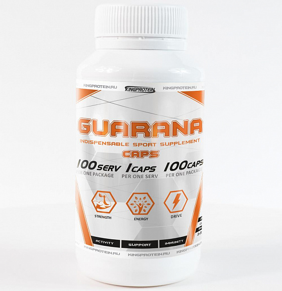 King Protein Guarana (гуарана) 435 мг. 100 кап.