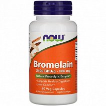 NOW Bromelain 500 мг. 60 кап.