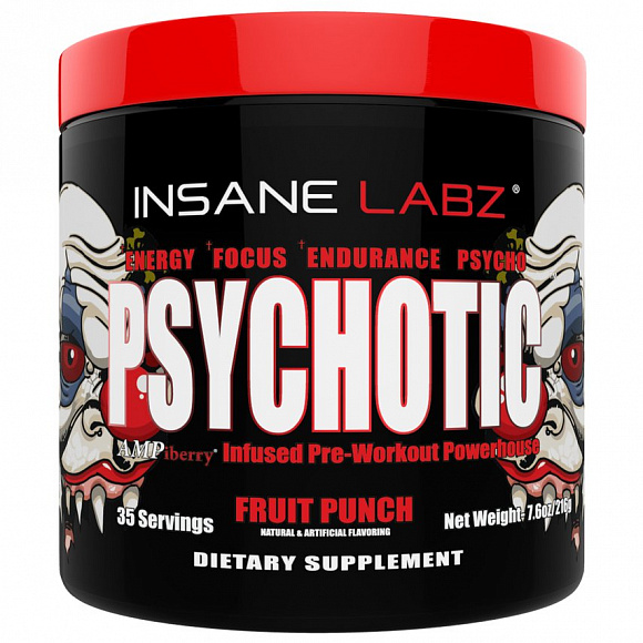 Предтренировочный комплекс InsaneLabz Psychotic 250 гр.