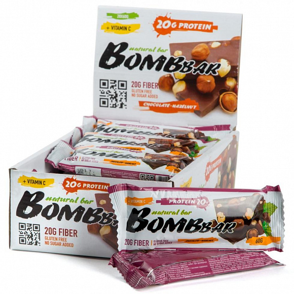 Батончик протеиновый BOMBBAR 60 гр. 30% протеина