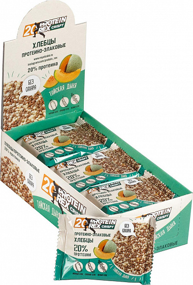 Хлебцы протеино-злаковые ProteinRex УПАКОВКА 12х55 гр.