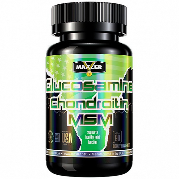 Хондропротектор Maxler Glucosamine-Chondroitin-MSM 90 таб.
