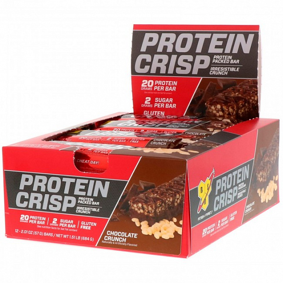 Батончик протеиновый BSN Crispy Bar 57 гр. УПАКОВКА 12 шт