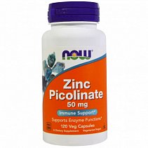 NOW Zink Picolinate 50 мг. 120 кап.