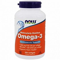 Now Omega-3 Fish Oil 1000 мг. 120 кап.