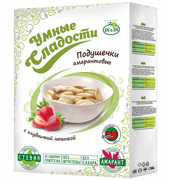 Подушечки из амаранта "Умные сладости" 220 гр.