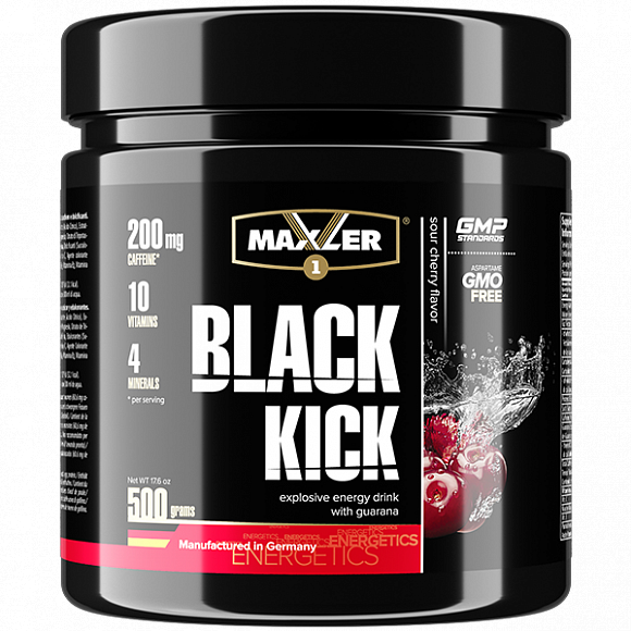 Предтренировочный комплекс Maxler Black Kick банка 500 гр.
