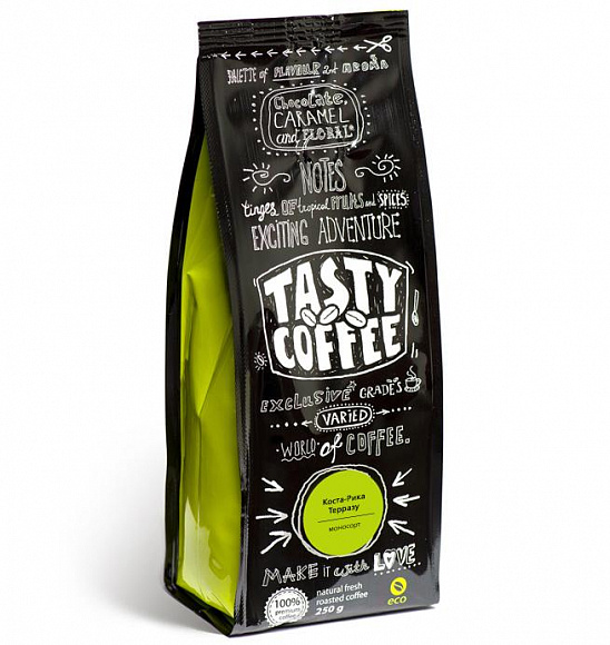 Кофе "TastyCoffee" Коста-Рико Терразу, 250г молотый