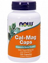 NOW Cal-Mag 500/250mg 120 кап.