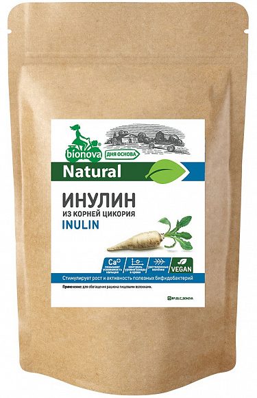 Bionova инулин (растворимые пищевые волокна) 500 гр.