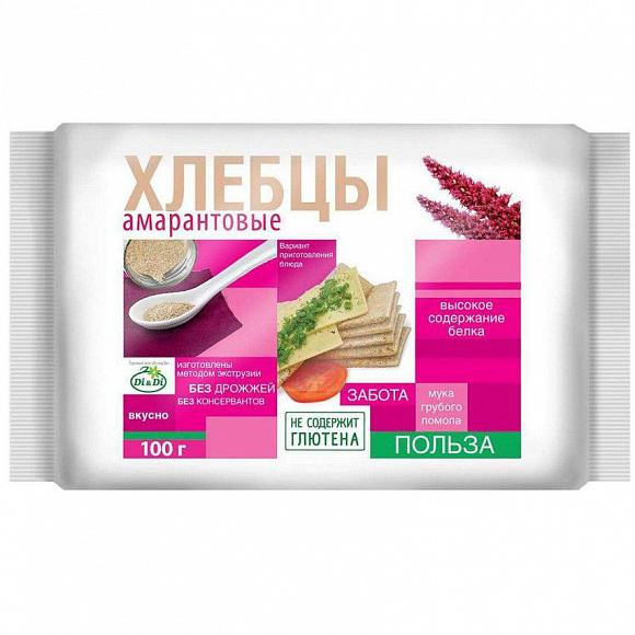 Хлебцы амарантовые "Di&Di" 100 гр.