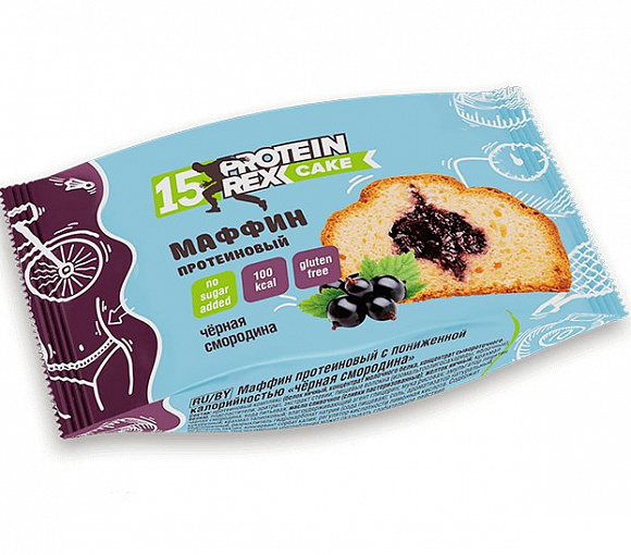 Маффин протеиновый ProteinRex 40 гр. (15% протеина)
