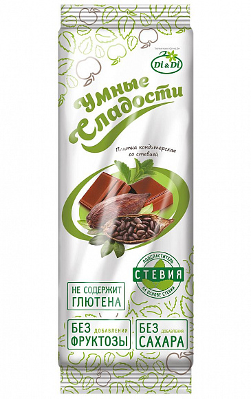 Плитка кондитерская "Умные сладости" 90 гр.