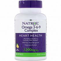 Natrol Omega-3-6-9 1200 мг. 90 кап.