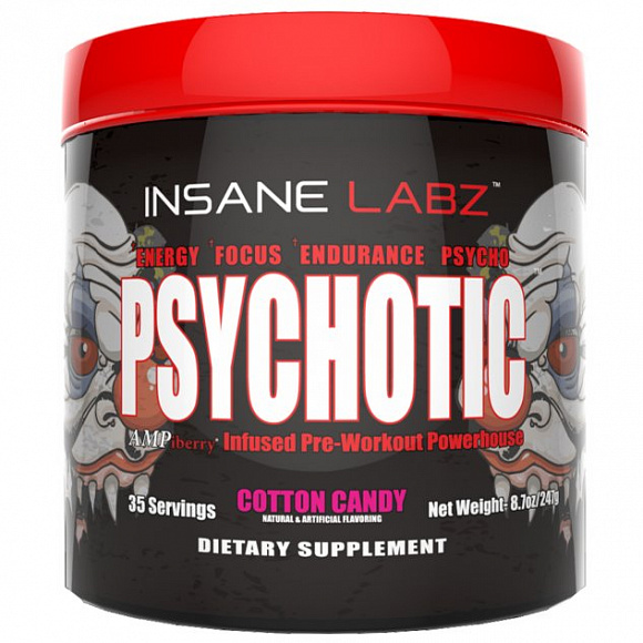 Предтренировочный комплекс InsaneLabz Psychotic 250 гр.