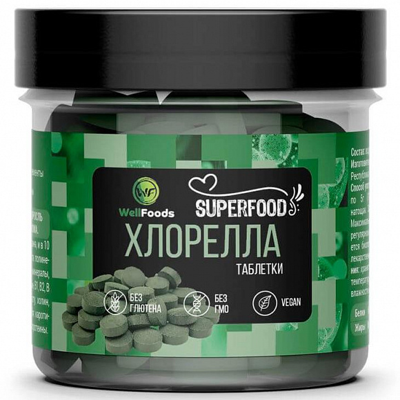 Хлорелла WellFoods таблетки 60 гр.