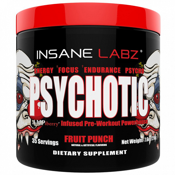 Предтренировочный комплекс InsaneLabz Psychotic 250 гр.