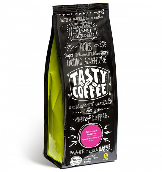 Кофе "TastyCoffee" Баварский шоколад, 250г молотый